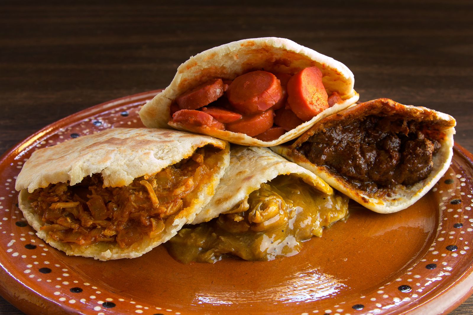 Deliciosas gorditas recién hechas