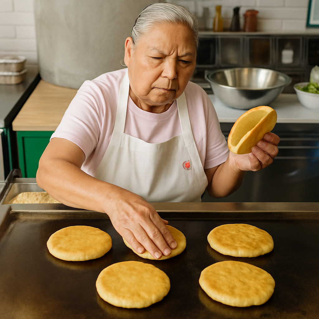 Preparación artesanal de gorditas